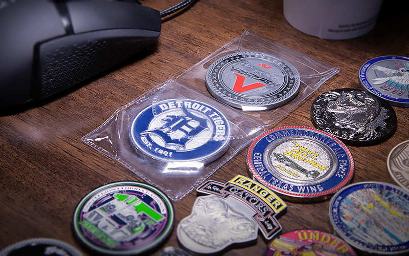 common challenge coin packaging options