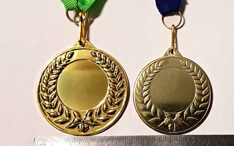 common custom medal sizes