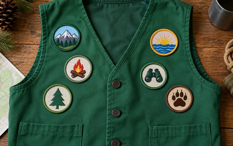 Front Placement on a Vest, Sash, or Tunic