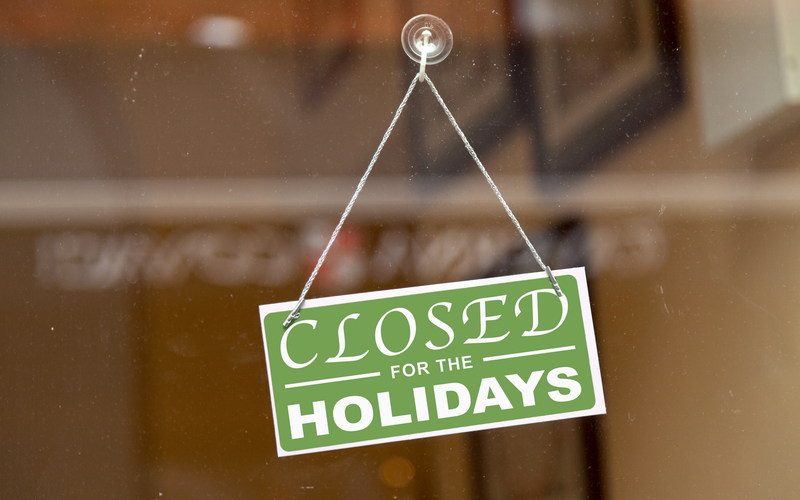 a federal holiday does not mean every business closes
