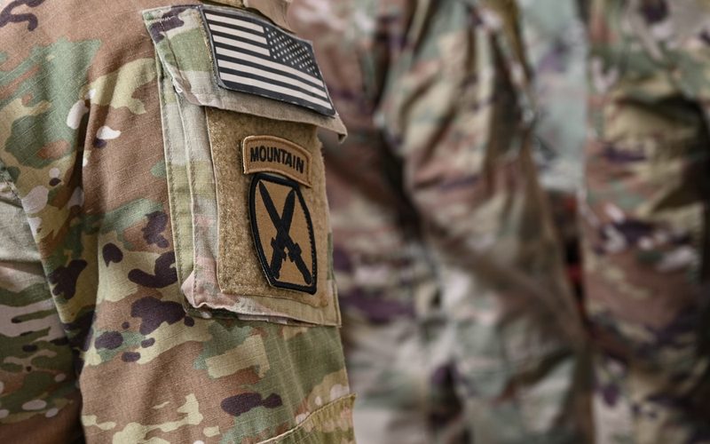 where do military patches go on a uniform cover