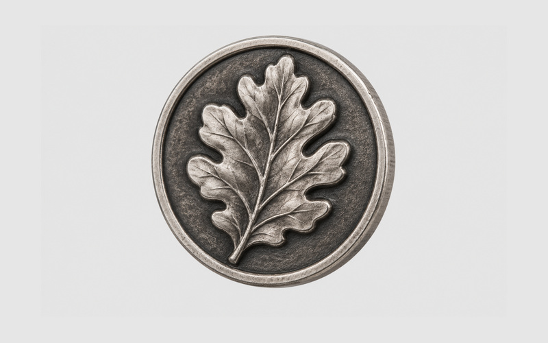 Antique silver lapel pin