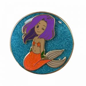 Mermaid Spinning Lapel Pin