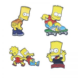 the Simpsons lapel pins