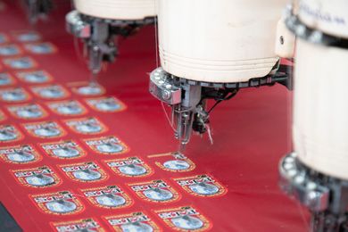 embroidery patches producing