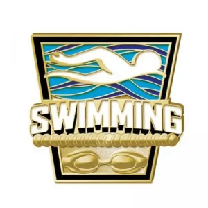 swimming lapel pins