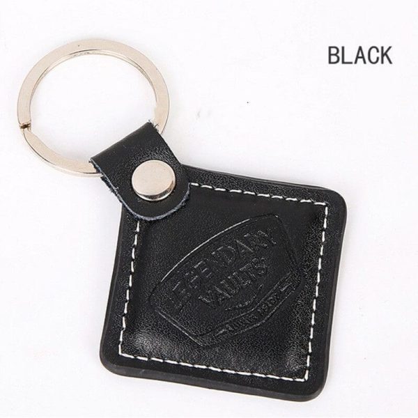 Custom logo leather keychains-1