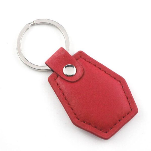Custom logo leather keychains-3