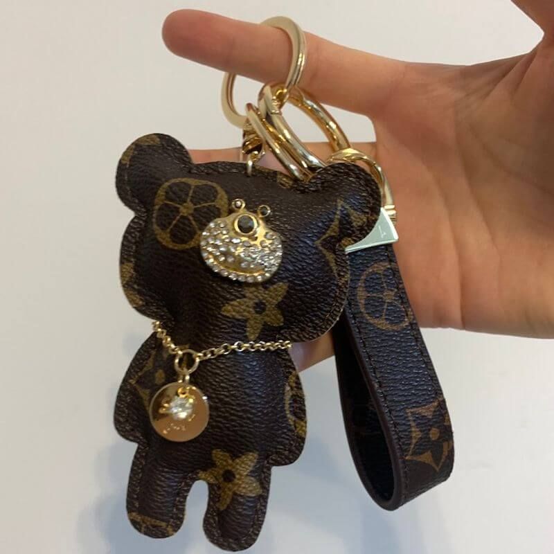 bear wristlet keychain-b