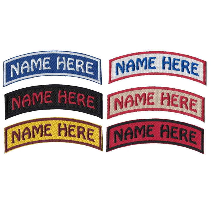 Embroidered Name Patch – 2 Inch or 3 Inch Font – Craftee Cotton