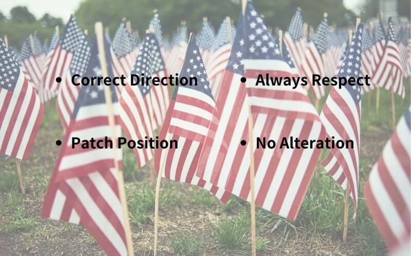 rules of wearing American Flag Patches
