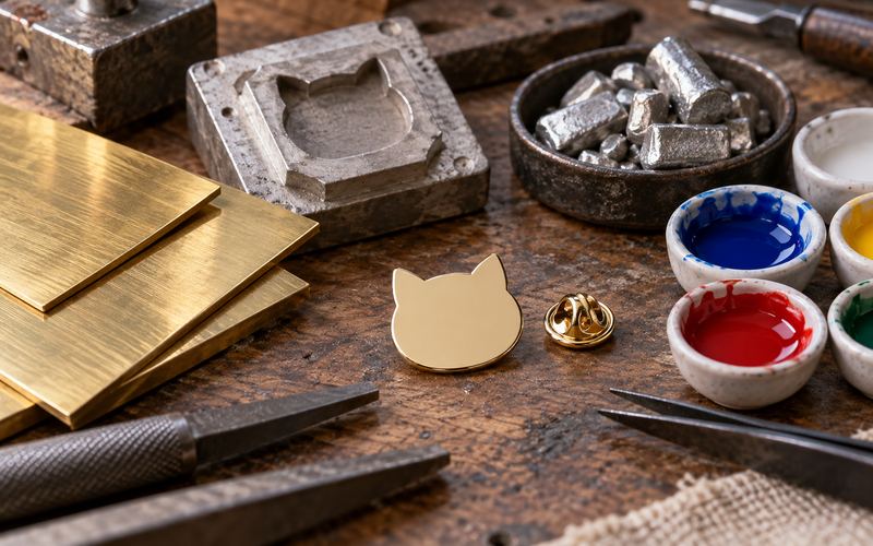 What Materials Are Enamel Pins Made Of?