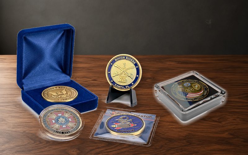 common ways to display challenge coins