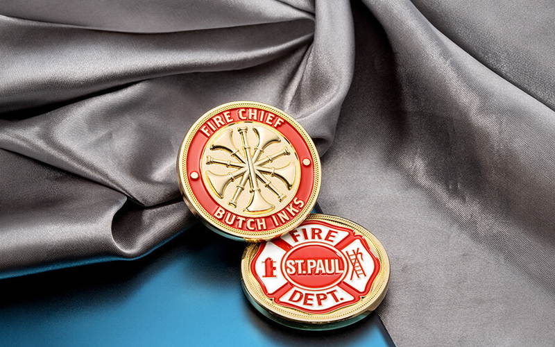 what are firefighter challenge coins used for
