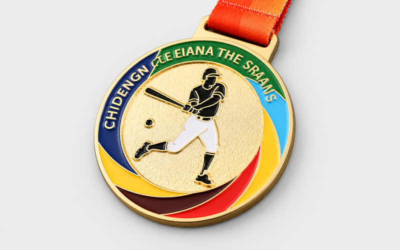 Custom baseball medals with team logo