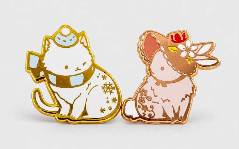 Custom animal lapel pins