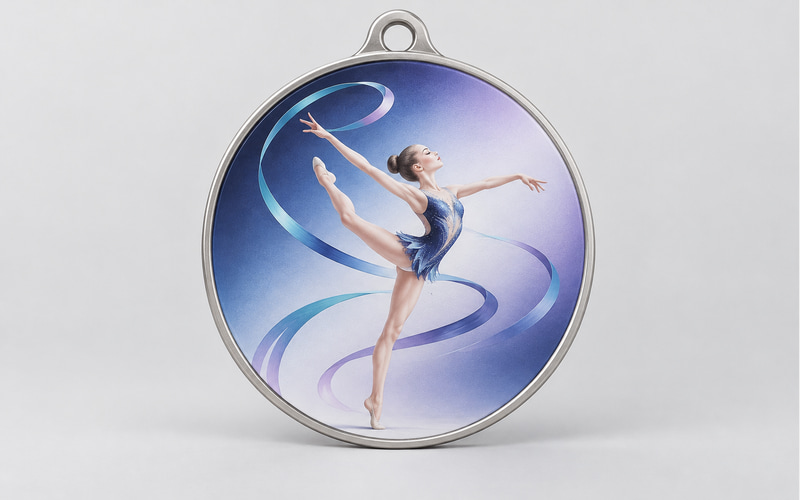 Custom UV printed gymnastics medals