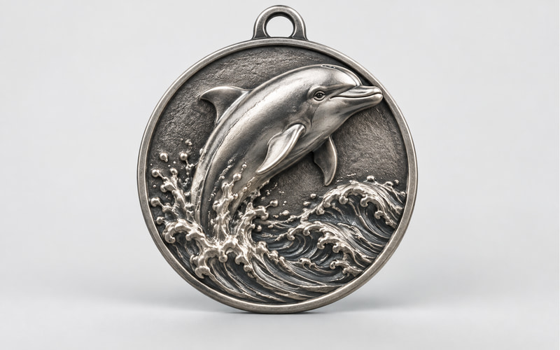 Custom 3D swimming medals